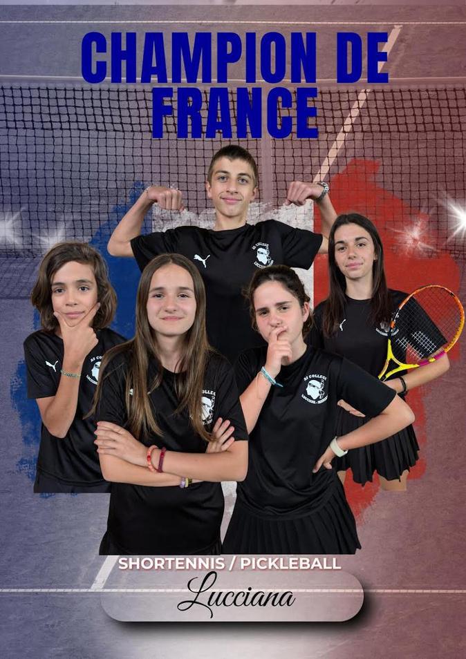 L'AS du collège de Lucciana au sommet : le club sacré Champion de France de Shortennis & Pickleball L'AS du collège de Lucciana au sommet : le club sacré Champion de France de Shortennis & Pickleball