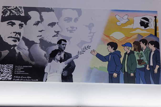 Bastia - Au lycée Jean-Nicoli, une fresque pour transmettre la mémoire de la Résistance Bastia - Au lycée Jean-Nicoli, une fresque pour transmettre la mémoire de la Résistance
