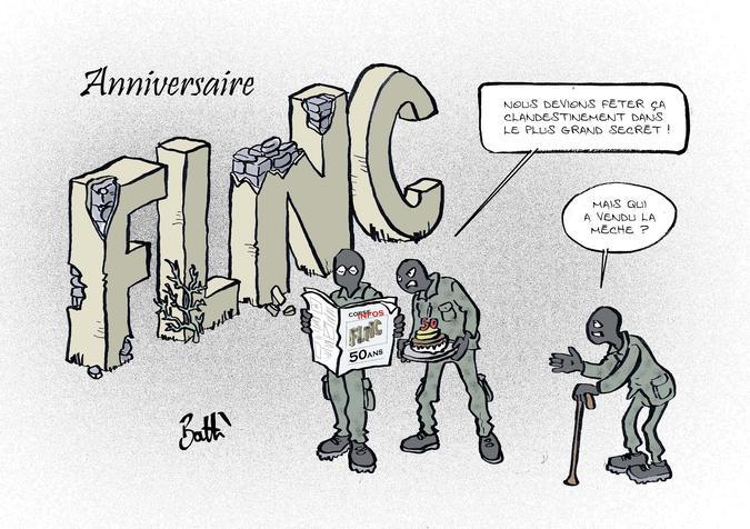 Le dessin de Battì : l'anniversaire de la création du FLNC