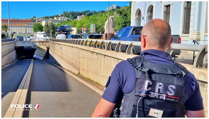 Bastia : la circulation interrompue après un accident dans le mini tunnel Noguès