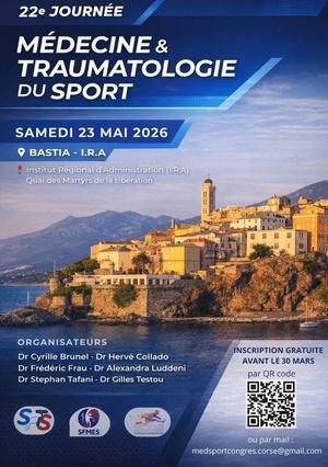 Bastia - 22e Journée de médecine et traumatologie du sport à l'IRA Bastia - 22e Journée de médecine et traumatologie du sport à l'IRA