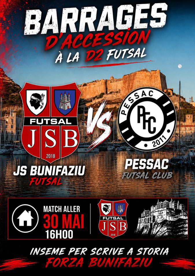  Futsal - La JS Bunifaziu Futsal joue son accession en D2
