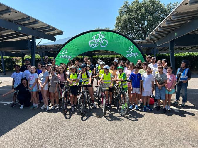 « Un P’ti tour à vélo » à Borgo avec l'Usep
