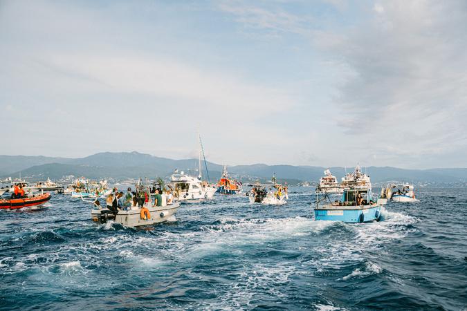 EN IMAGES - Ajaccio honore la mer et ses disparus pour la Saint-Érasme
