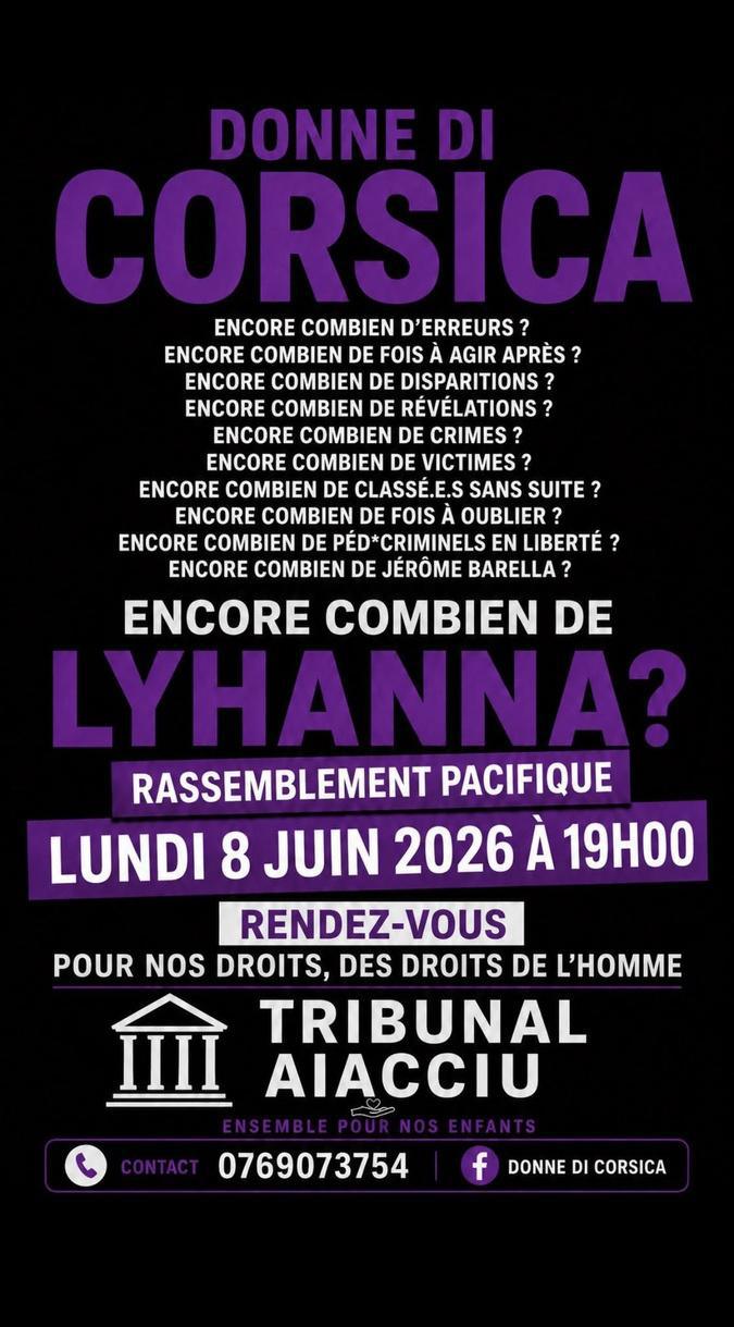 À Ajaccio et Bastia, des appels à rassemblement après le meurtre de la petite Lyhanna