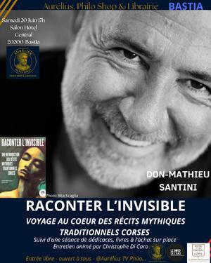 Don-Mathieu Santini invité des Entretiens d’Aurelius pour une plongée dans les mythes corses