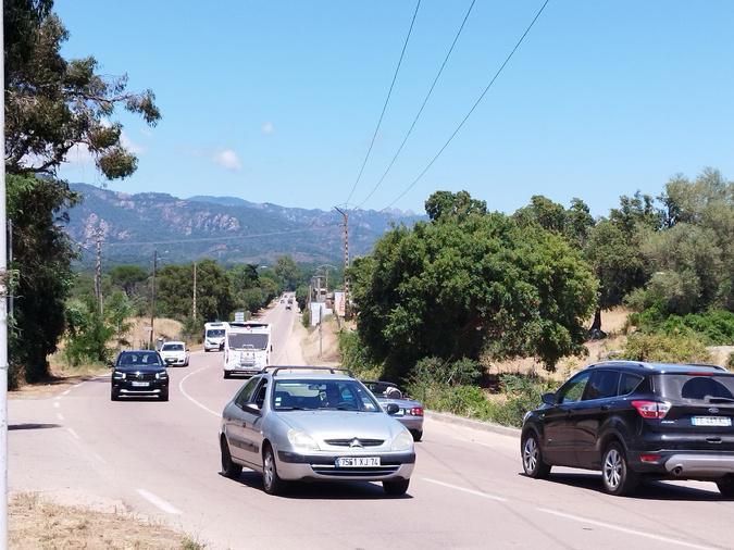 Un aménagement routier pour réduire la vitesse au nord de Portivechju