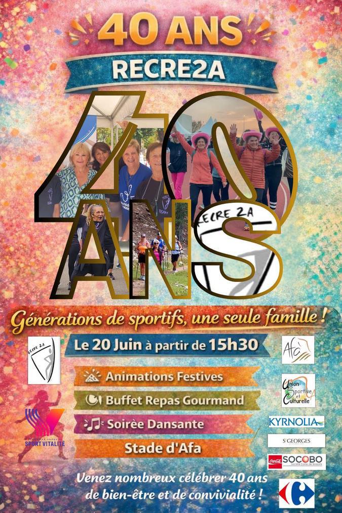 Quatre décennies de sport, de partage et de lien social : Récrée 2A célèbre ses 40 ans à Afa