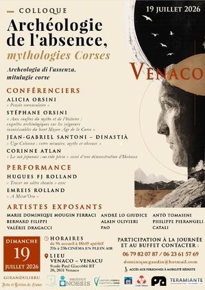 Venaco - Des rencontres interdisciplinaires sur « L’Archéologie de l’Absence- Mythologies corses »