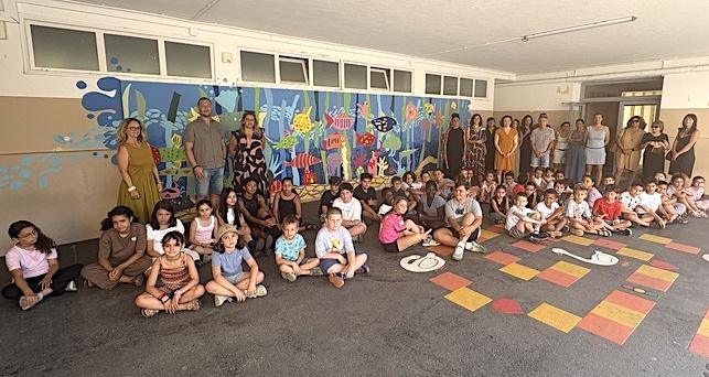 Deux belles fresques ornent désormais les cours de l'école Calloni à Bastia