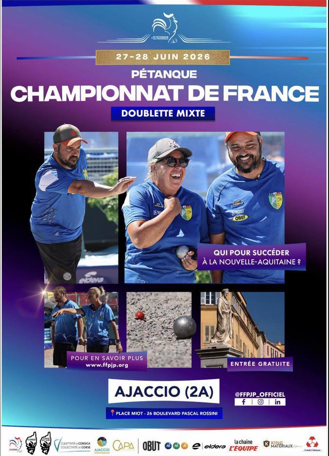 Pétanque - Ajaccio accueille ce week-end les championnats de France doublette mixte