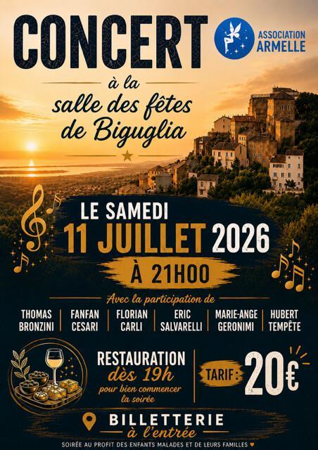 Biguglia : l’Association Armelle organise un concert solidaire au profit des enfants malades et de leurs familles Biguglia : l’Association Armelle organise un concert solidaire au profit des enfants malades et de leurs familles