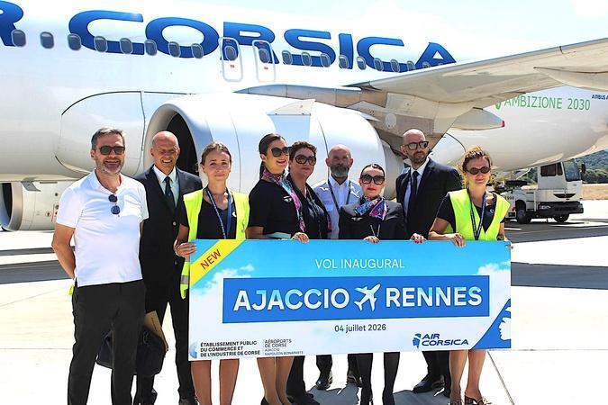 Air Corsica inaugure une nouvelle liaison directe entre Ajaccio et Rennes