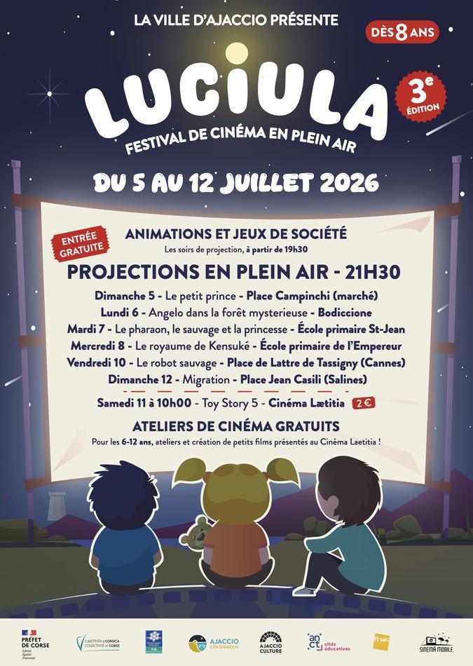Festival Luciula : le cinéma d'animation de retour au cœur des quartiers d'Ajaccio Festival Luciula : le cinéma d'animation de retour au cœur des quartiers d'Ajaccio