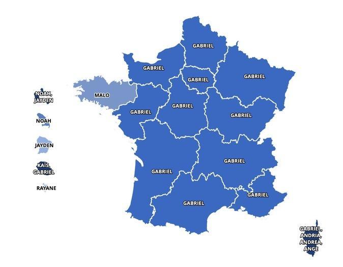 Quels ont été les prénoms les plus donnés en Corse en 2025 ?