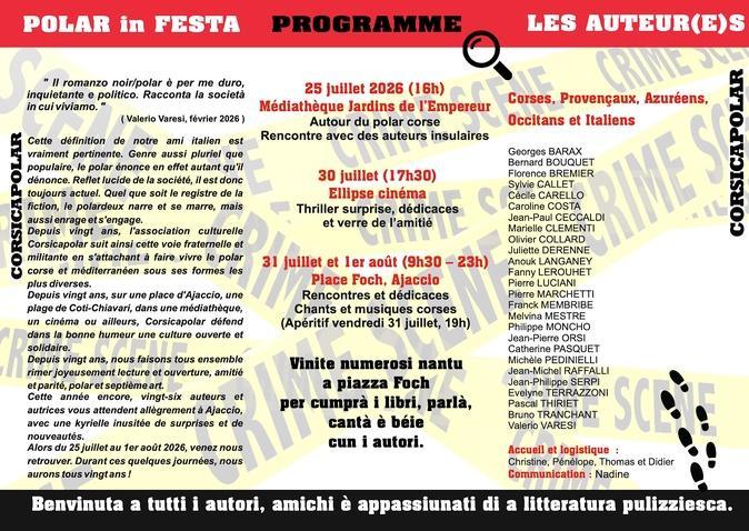À Ajaccio, Corsica Polar célèbre 20 ans de polar et d'ouverture