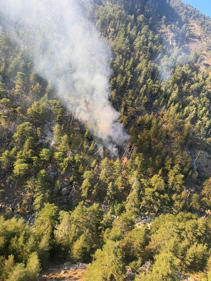 Nouvelle reprise sur l'incendie de Corte, près de 90 personnels de nouveau mobilisés