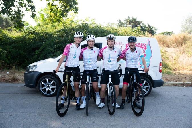 Quatre futurs policiers ont fait le tour de Corse à vélo pour réaliser les rêves d'enfants gravement malades