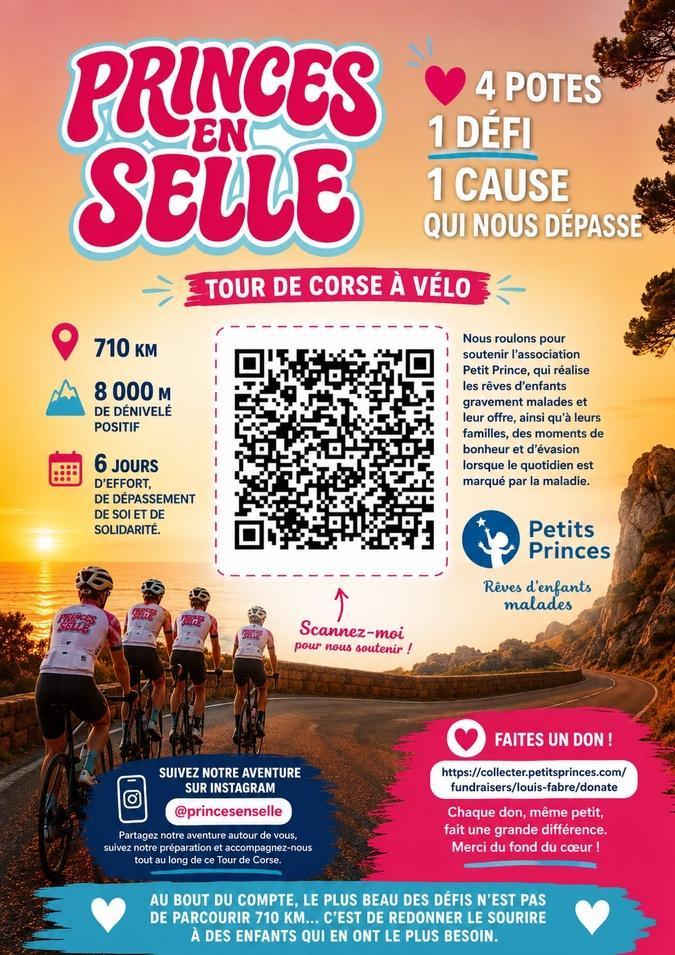 Quatre futurs policiers ont fait le tour de Corse à vélo pour réaliser les rêves d'enfants gravement malades Quatre futurs policiers ont fait le tour de Corse à vélo pour réaliser les rêves d'enfants gravement malades