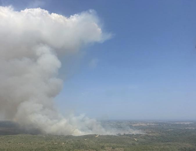 Un incendie en cours à Tallone
