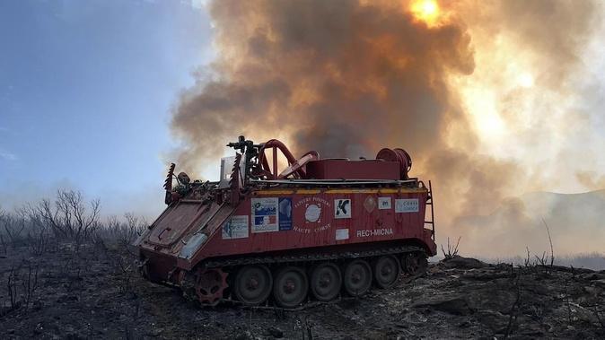 Incendie à Cagnanu : une centaine d’hectares parcourus