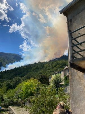 Incendie à Venacu : la tête du feu stoppée, une vingtaine d’hectares parcourus
