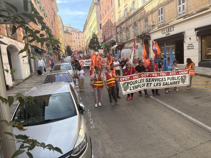 Grève dans la fonction publique : Cherté de la vie et prix des carburants qui flambent boostent l'intersyndicale à Bastia