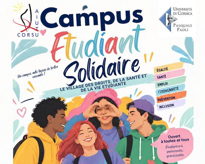 À Corte, le Campus étudiant solidaire veut faire bouger les lignes autour des droits et de la santé À Corte, le Campus étudiant solidaire veut faire bouger les lignes autour des droits et de la santé