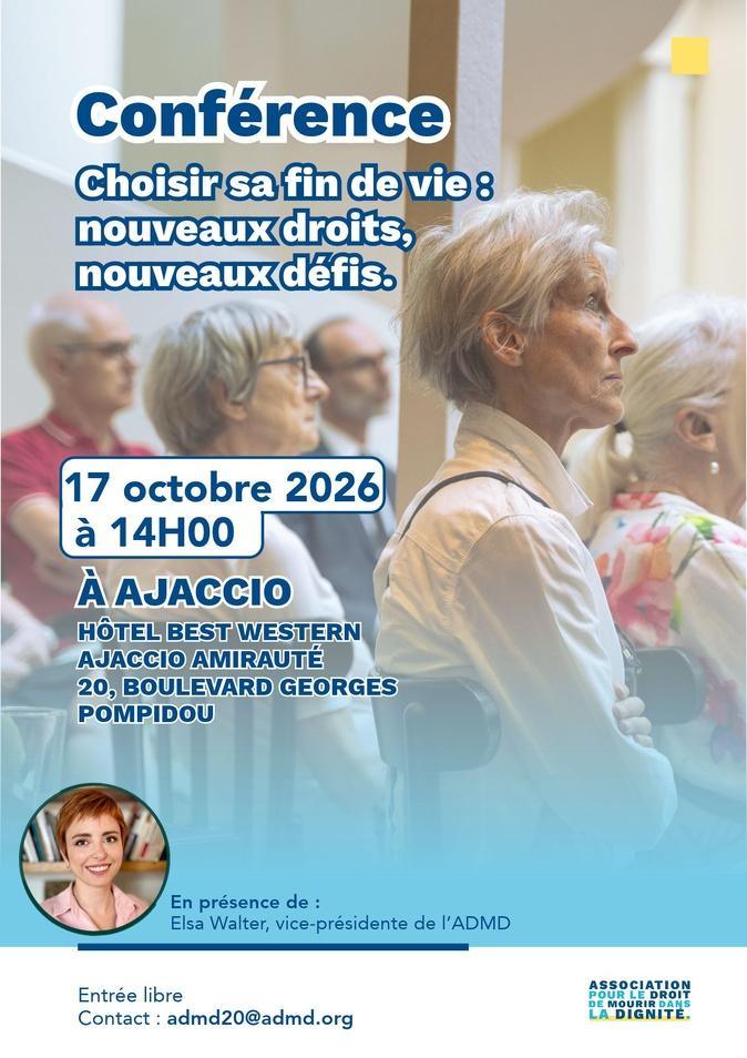 Pour le représentant de l’Association pour le Droit de Mourir dans la Dignité en Corse, la nouvelle loi sur la fin de vie reste « très restrictive » Pour le représentant de l’Association pour le Droit de Mourir dans la Dignité en Corse, la nouvelle loi sur la fin de vie reste « très restrictive »