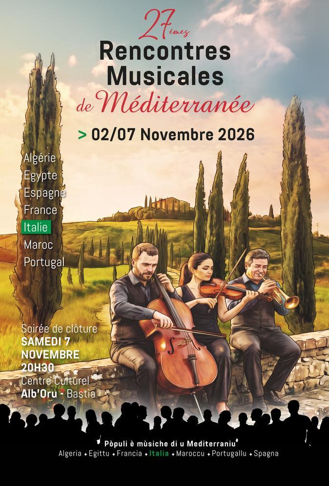 L’Italie invitée d’honneur des 27èmes Rencontres Musicales de Méditerranée L’Italie invitée d’honneur des 27èmes Rencontres Musicales de Méditerranée