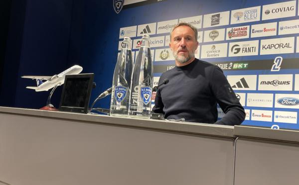 Benoît Tavenot (SC Bastia) : "pas de regrets" après le match face à Troyes