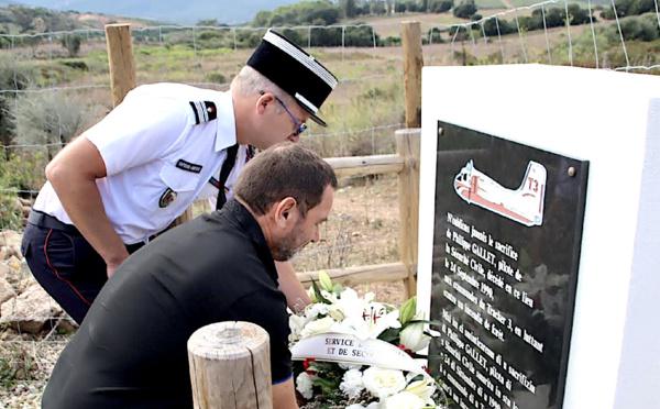 Calenzana : cérémonie en hommage au pilote Philippe Gallet