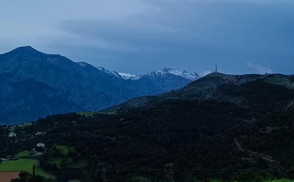 Corte : La neige sur le Monte Ritondu fait chuter les températures