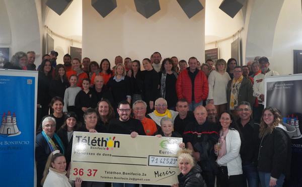 Plus de 71 000 € récoltés pour le Téléthon : Bonifacio dit « merci »