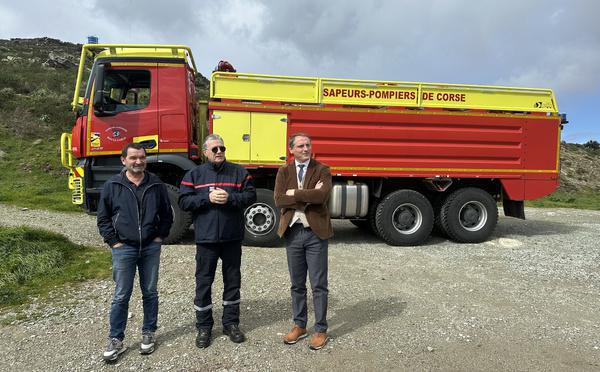 Haute-Corse : deux nouveaux camions-citernes de 13 000 litres pour lutter contre les feux de forêt