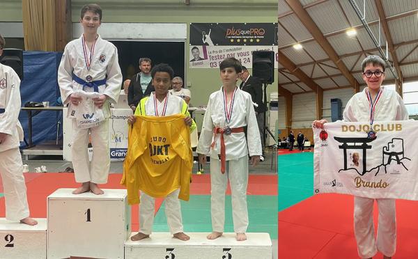 Judo - Ange Olmeta, champion de France FSGT minime, Thomas Joseph-Vedrenne, médaille de bronze