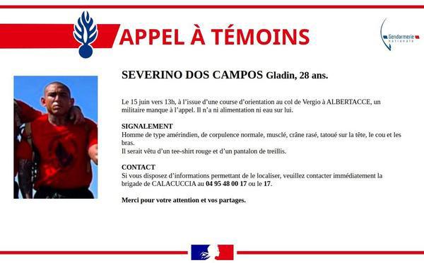 Un militaire porté disparu au col de Vergio, la gendarmerie lance un appel à témoins