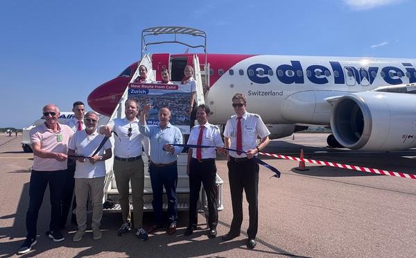 Zurich-Calvi : Edelweiss atterrit pour la première fois à Sainte-Catherine