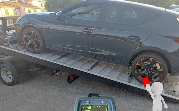 Palasca : intercepté à 158 km/h sur la RT 30 