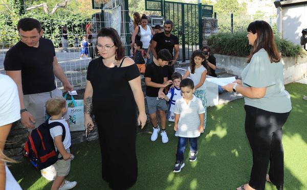 Corte - Première rentrée de l’école immersive en maternelle