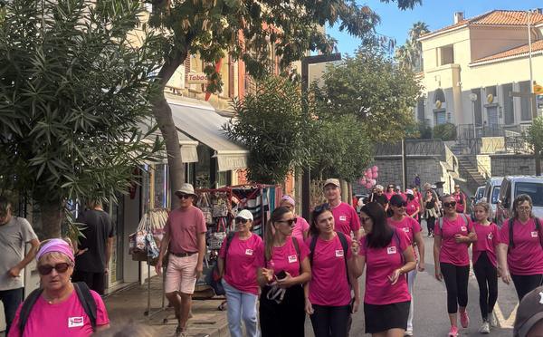 À Calvi, pour Octobre Rose, le Rose était de rigueur ce dimanche