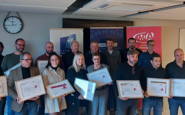 Corte : 11 professionnels deviennent maîtres artisans et maîtres artisans en métiers d’art