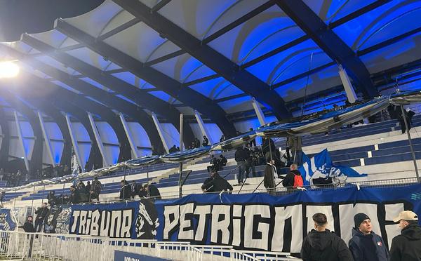 Après l’interruption de SCB–Red Star, la Tribuna Petrignani dénonce « un acte isolé, injustifiable et incompréhensible »