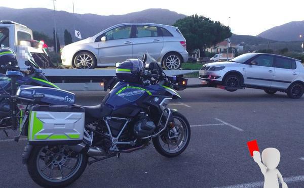 Lucciana : deux grands excès de vitesse et un conducteur positif aux stupéfiants sur la route territoriale