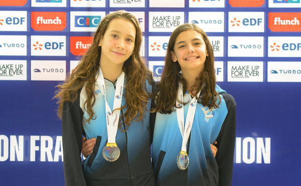 Des titres de championnes de France et vice-championne de France pour le club Acqua Synchro Bastia