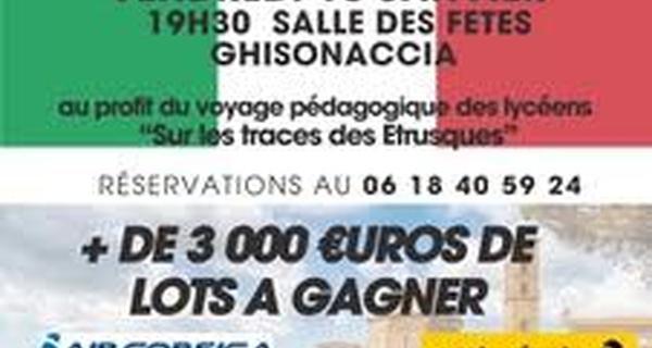 Ghisonaccia : un super loto pour financer un voyage pédagogique sur les traces des Étrusques
