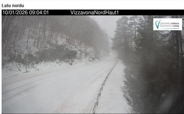 Mauvais temps : Circulation interdite aux véhicules articulés à Vizzavona