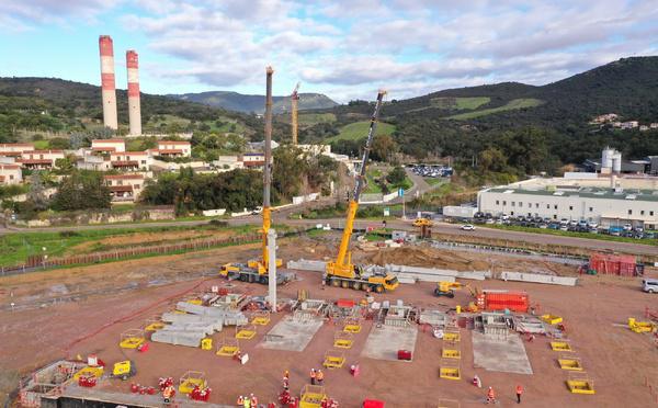 À Ajaccio, la future centrale du Ricanto commence à sortir de terre