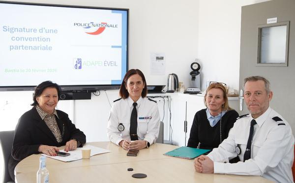 À Bastia, la police et l’Éveil-Adapei signent une convention pour mieux accompagner les personnes handicapées