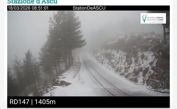 Mauvais temps : Retour de l’hiver pour quelques heures en Corse !